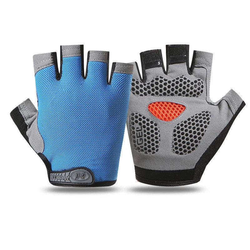 Weightlifti Gym Gloves Fitness Training Fingerless Women Men Bodybuilding Exercise Sports Gloves Cycling Anti Slip Breathable