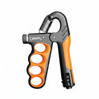 Hand grip trainer with accessories on a white background