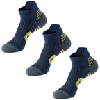 Three Pack Non Slip Running Socks With Towel Bottom For Men Women Quick Dry Fitness Socks Basketball Training