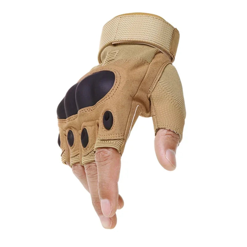 Anti Slip Cycling Gloves for Outdoor Sports Tactical Half Finger Wear Resistant Climbing Gloves