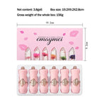 6Pcs/Box Crystal Clear Flower Jelly Lip Balm Kits Set Temperature Color Changing Lipstick Moisturizer Vitamin E Beauty Health