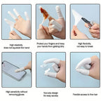 100Pcs Disposable Finger Cots – Anti-Slip Latex Powder-Free Multi-Color Finger Protectors