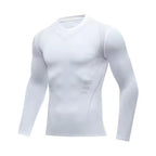Men's Quick Dry Compression Training T Shirt For Running Fitness Sweat Wicking Gym Top