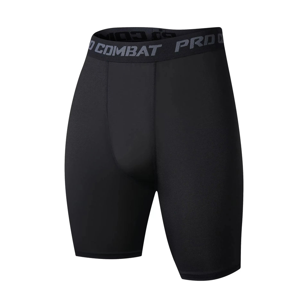 Men's Sports Leggings, Bottoming Shorts, Quick-drying Stretch Fitness, Running, Track and Field, Basketball Training, Compressio