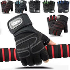 Outdoor Sport Gloves Half Finger Wrist Guard For Men And Women Breathable Mesh Back Palm Microfiber Non Slip Washable