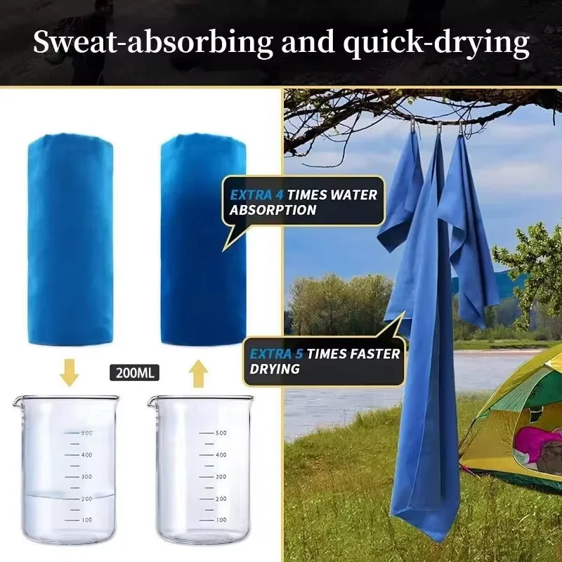 Quick-Drying Sports Towel 40x80CM Blue Grey Green Orange Swimming Gym Fitness Camping Running Beach Washcloth Towels multitool
