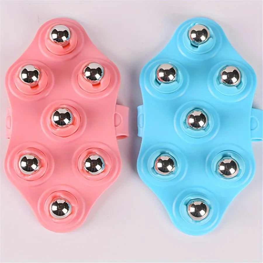 Enjoy Comfortable Seven, bead Massager, Five-element Meridian Brush, Rolling Ball Lymphatic Massage For 360-degree Health Care
