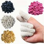 100Pcs Disposable Finger Cots – Anti-Slip Latex Powder-Free Multi-Color Finger Protectors