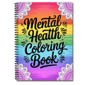 1PC 30-Page Mental Health Coloring Book, Exquisite Floral Patterns, Inspirational Quotes, Stress Relief