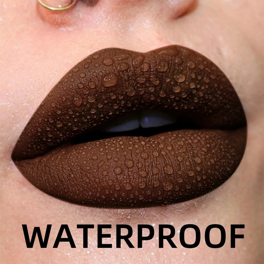 19 Colors Matte Velvet Liquid Lipstick – Waterproof Long-Lasting Lip Tint & Glaze