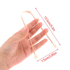 ●1PCS Copper Tongue Scraper Men Women Toothbrush Dental Oral Care Hygiene Health Care Tool Cleaner Scraper