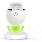 White and green electronic device on a white background