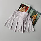 Summer High Waist Sports Skirt With Lined Shorts Quick Dry Running Yoga Tennis Golf Wear For Women