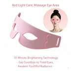 Eye Mask Massager Eye Bags Remover Firming Red Light Therapy Device Silicone with 7color LED Rechargeable Relieves Eye Fatigue