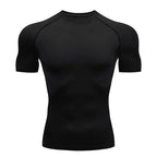 Mens Compression Running T Shirt Quick Dry Fitness Short Sleeve For Training And Jogging Gym Sportswear
