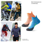 Professional Running Socks Quick Dry Breathable Marathon Socks Anti-Slip Fitness Gym Socks Sweat-wicking Women Men Cycling Socks