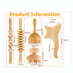 Wood Therapy Massager Fast Anti-Cellulite Gua Sha Tool Deep Tissue Relax Massager for Body Maderoterapia Roller Beauty Health