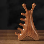 Multifunctional Meridian Wooden Massage Head Health Comb Guasha Point Comb Sandalwood Large Wide Tooth