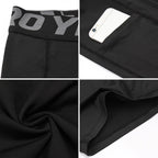 Men Compression Shorts Summer Sportswear Gym Training Tights Leggings Short Pants Running Bottoms