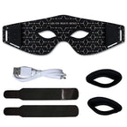 LED Red Light Therapy Eye Mask 630nm 850nm Infrared Device for Dark Circles Fine Lines Eye Bags 5 Modes Rechargeable Home Travel