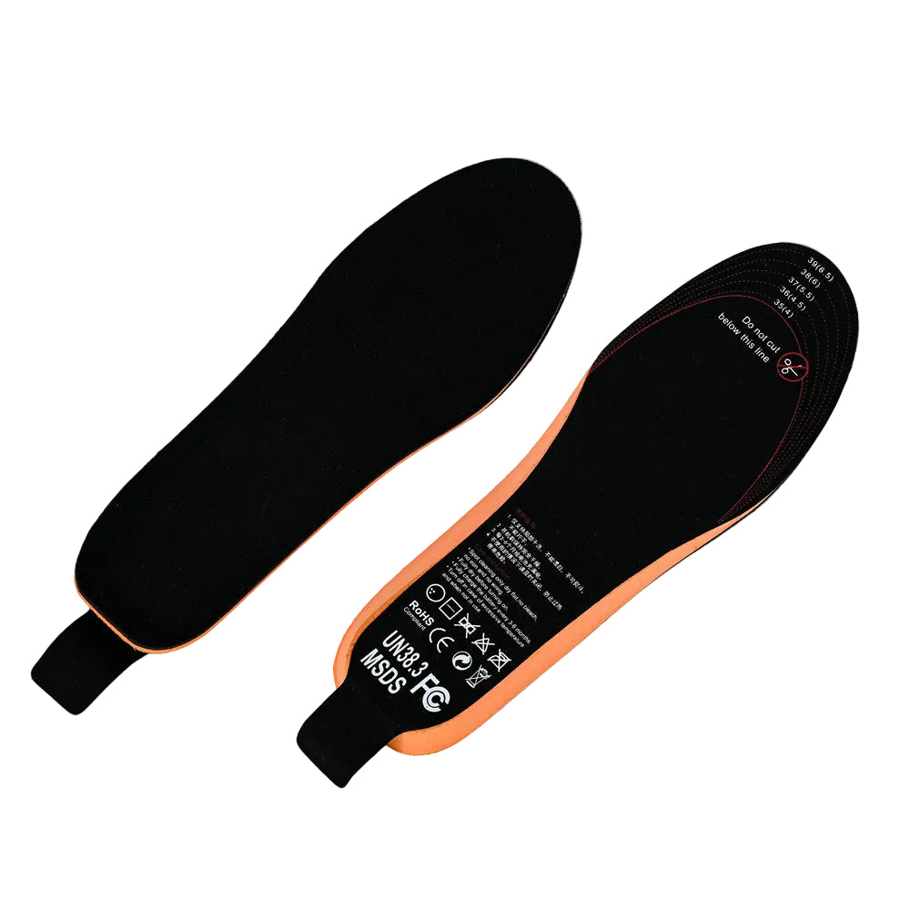 USB Rechargeable Heated Shoe Insoles with Remote Control (3.7V 2100mAh)