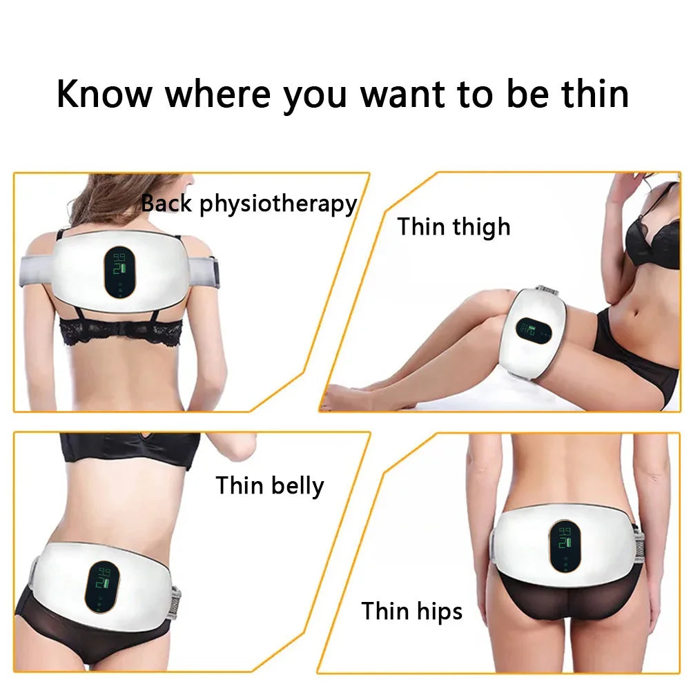 Electric Slimming Belt Fat Burning Beauty Health Machine Body Shaping Massager Abdominal Belly Slimming Massager for Home Use