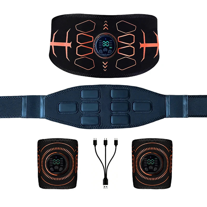 Smart Abdominal Toning Belt Abs Trainer Muscle Toner For Body Arm Training Workout Home Gym Fitness Massage