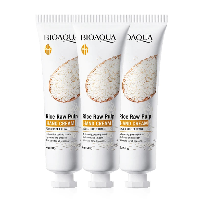 White Rice Hand Cream Whitening Moisturizing Nourishing Anti-aging Handcream Hands Skin Care Products