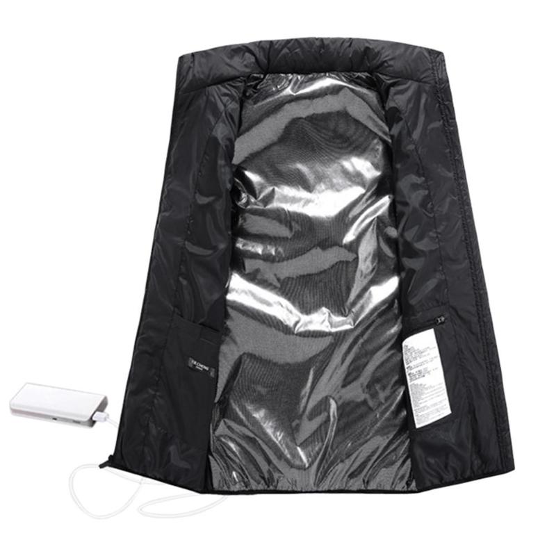 Black insulated bag with reflective interior on a white background