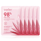 Pink Aloe Moisturizing Facial Masks Hydrating Nourishing  Face Mask Sheet Masks Skin Care Product