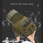 Anti Slip Cycling Gloves for Outdoor Sports Tactical Half Finger Wear Resistant Climbing Gloves