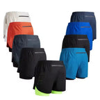 Mens Double Layer Running Shorts Quick Dry 2 In 1 Fitness Training Sports Shorts for Workout and Bodybuilding