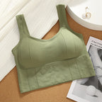 Breathable Anti Sweat Sports Bra For Women Seamless Yoga Top Push Up Gym Crop Top Shockproof Workout Bra