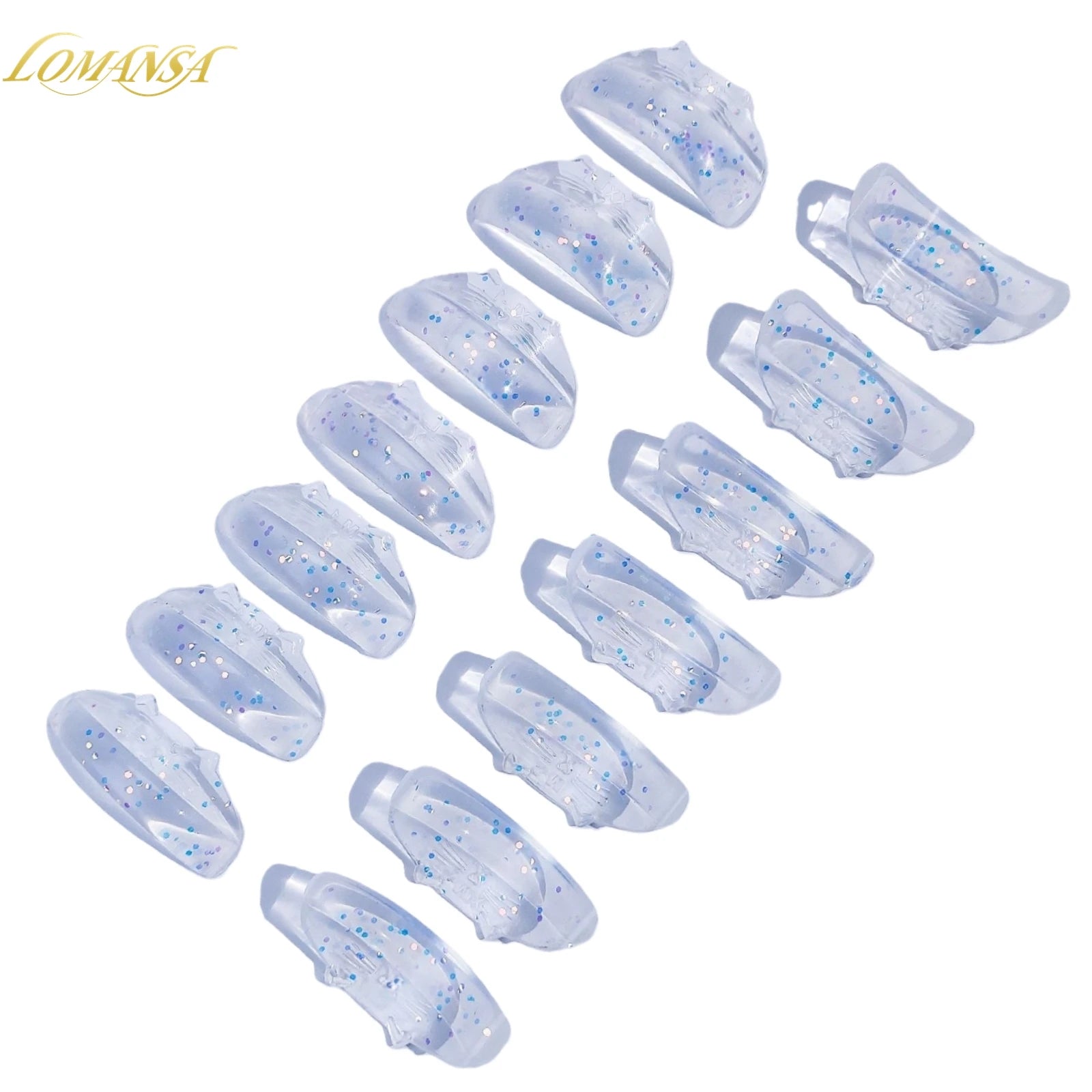 Lomansa 7 Pairs Silicone Eyelash Perm Pads Sticky Lashes Rods Shield Lifting 3D Eyelash Curler Accessories Health Beauty Tool