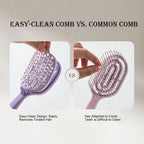 Fold Volumizing Hair Brush With Self Cleaning Styling Massage Acupoint Hair Spring Bone Air Cushion Comb For Beauty Health