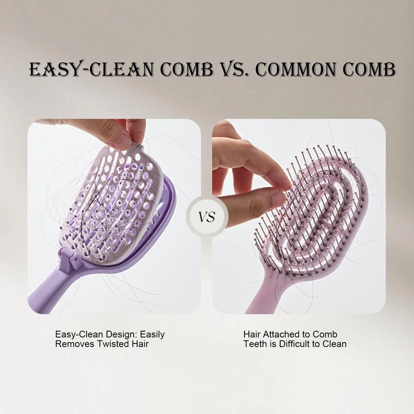 Fold Volumizing Hair Brush With Self Cleaning Styling Massage Acupoint Hair Spring Bone Air Cushion Comb For Beauty Health