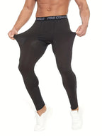 Men's High Performance Compression Leggings for Running and Fitness Workouts Comfort