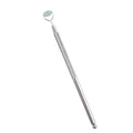 Metal tool with measurements on a white background