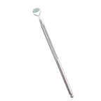 Metal tool with measurements on a white background