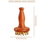 Wooden Massage Tools Beauty And Health Care Pure Copper Massagers Spa Specific Full Body Massage Weight Loss And Gua Sha Therapy