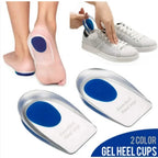 1Pair Silicone Gel Insoles for Men Women Heel Spurs Pain Relief Treatment Feet Pads Shock Absorption Massager Spa Foot Care Tool