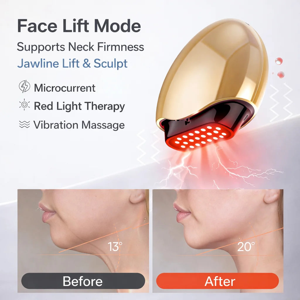 Facial Beauty Device EMS Anti-Aging Wrinkle Remover 2 Colors LED Skin Care Mini Radio Frequency Face Massager