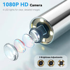 Digital Ear Camera with 1.21 Inch IPS Screen1080p HD Smart Visual Ear Care with tool for Ear/ Nose/Mouth/Pet/Skin Care Health