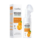 Sadoer mousse face wash packaging and bottle on a white background