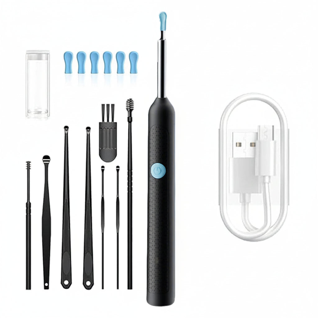 Smart Visual Ear Cleaner HD Ear Sticks Otoscope USB C Charging Endoscope Wax Removal Tool Earpick MIni Camera Health Care Set