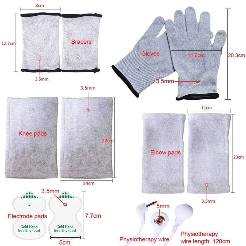 Tens Massage Accessories for Physiotherapy Massage tools Face Body Neck Massager Muscle Stimulator relaxation Treatments Health