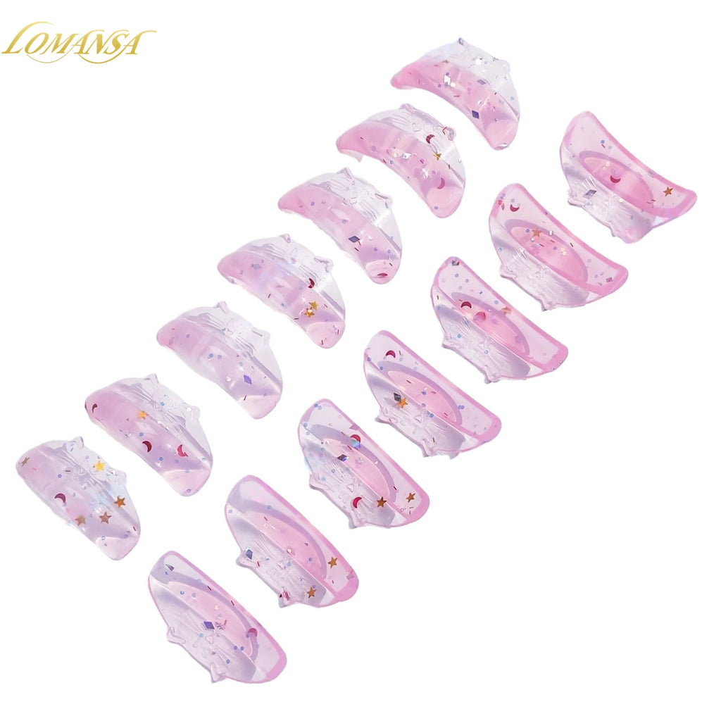 Lomansa 7 Pairs Silicone Eyelash Perm Pads Sticky Lashes Rods Shield Lifting 3D Eyelash Curler Accessories Health Beauty Tool