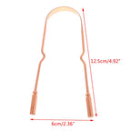 ●1PCS Copper Tongue Scraper Men Women Toothbrush Dental Oral Care Hygiene Health Care Tool Cleaner Scraper