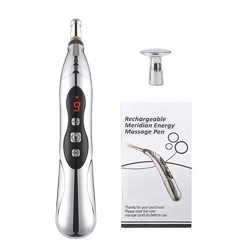 Meridian Energy Acupuncture Pen Electric Pulse Therapy Muscle Deep Tissue Healing Massage Pen Acup Pain Relief Health Care Tool