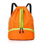 Sports Yoga Fitness Backpack Large Capacity Drawstring Backpack For Outdoor Sports Basketball And Football